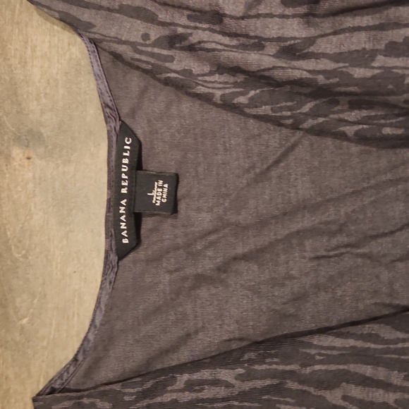 Banana Republic Tie Wrap Dress Gray Size Large - Picture 2 of 3